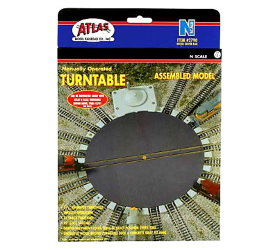 Atlas #2790 Manual Turntable - Code 80 Rails - N Scale 