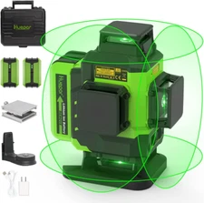 4X360 Laser Level Self-Leveling 16 Lines Green Beam 4D Cross Line Tiling Floor
