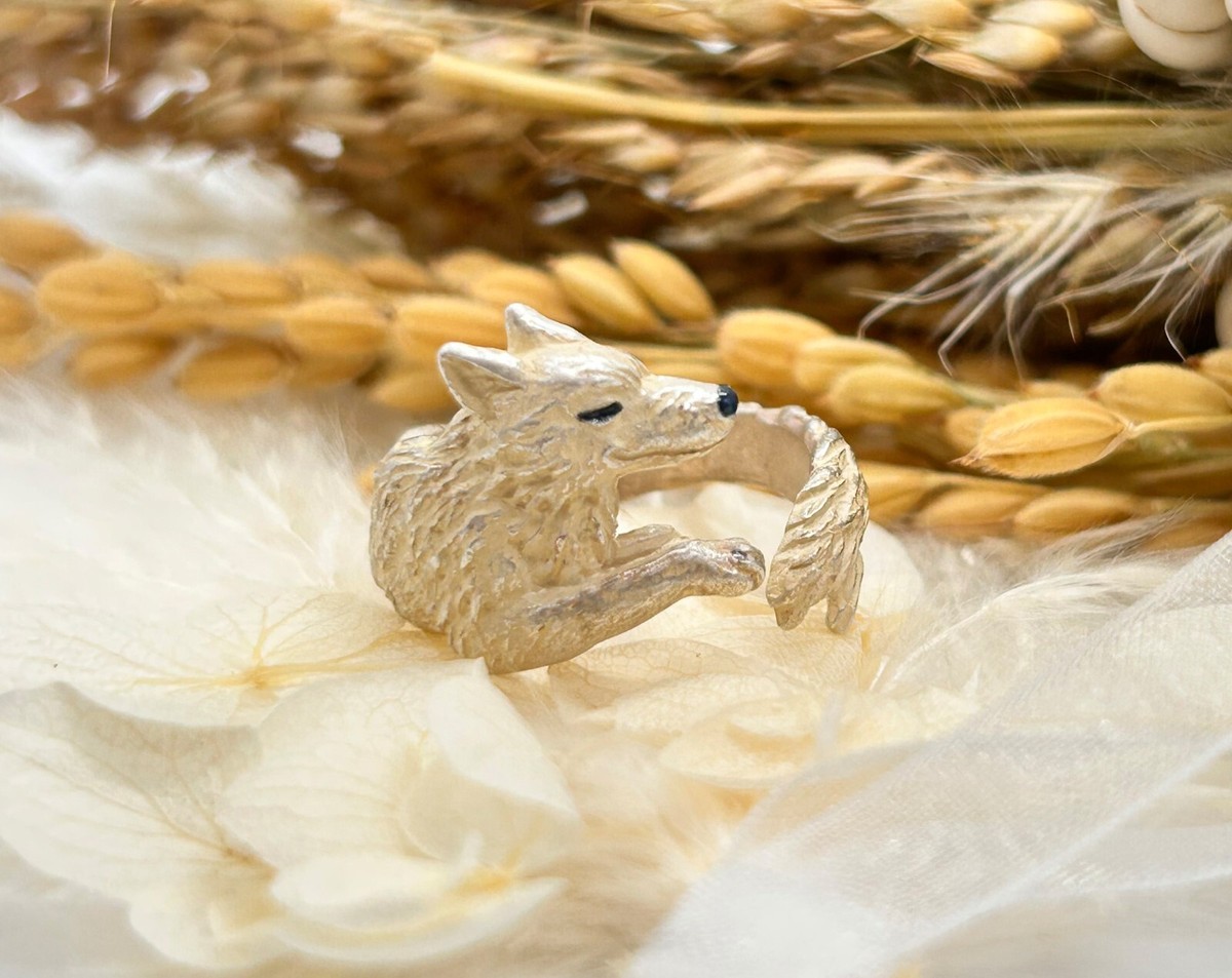 Original Ghibli Princess Mononoke Wolf Moro Ring Free Size Original Ghibli Princess Mononoke Wolf Moro Ring Free Size