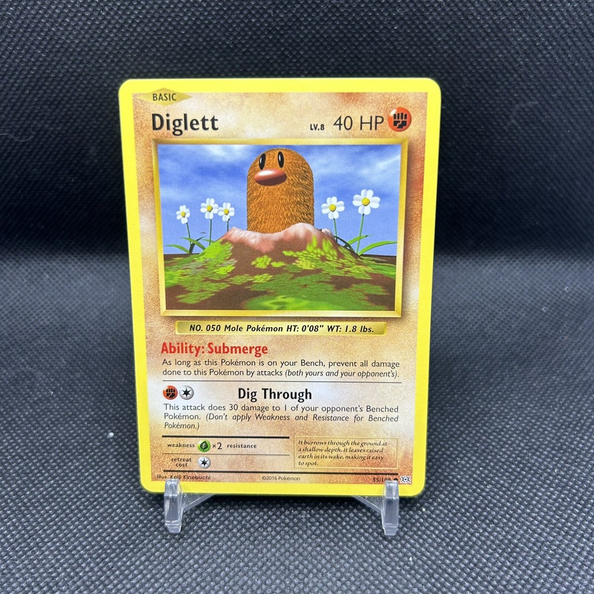 Diglett Evolutions 55/108 Common 2016 Pokmon TCG Card