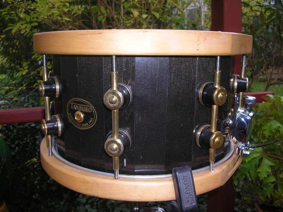 Snare Tamburo Opera 8 er Teilung holzreifen Stave Snare 12 Zoll - Bild 2 von 4