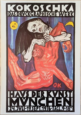 Poster Plakat - Oskar Kokoschka - Expressionismus - Wiener Secession