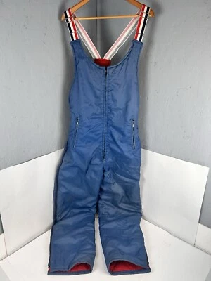 Vintage 70’s Polaris Ski Snow Bibs Women’s Large/XL Snowmobile Blue - Image 1 of 4