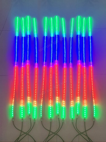 12pcs 4FT Color Chasing LED Strips Underglow Kit For Truck Slingshot Hood Lights - Picture 8 of 11