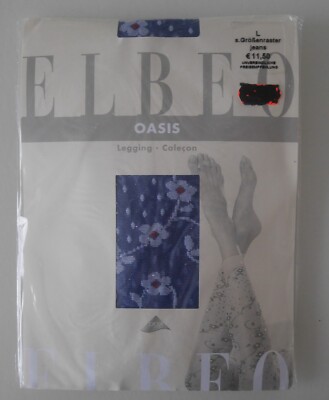 New & OVP: Elbeo Oasis Leggings! With Floral Pattern! Size: Large! Color: Jeans