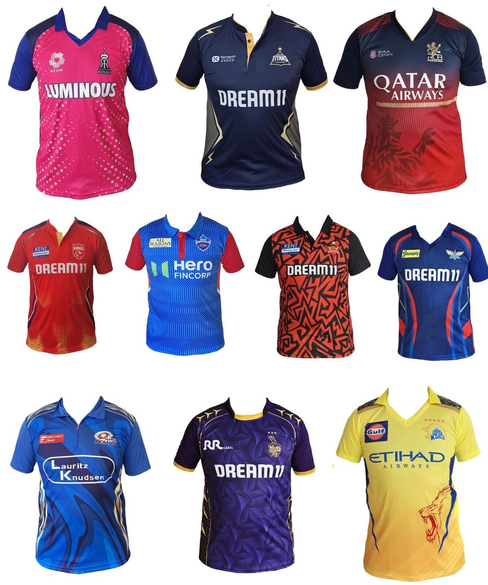 Cricket Ipl 2023 Ipl All Team Jersey 2021 DEFECTIVE IPL Cricket