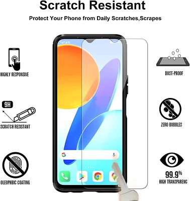 Coque + Verre Trempé Pour Honor X6 / X6A / X8 5G / X8C 4G - Noir - Neuf