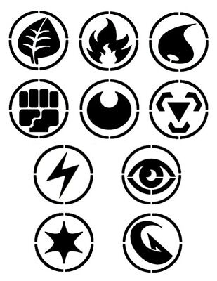 Pokemon - Fighting Type Symbol Stencil