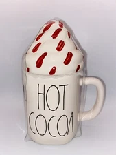 Rae Dunn HOT COCOA with Whipped Cream Mug Topper BRAND NEW