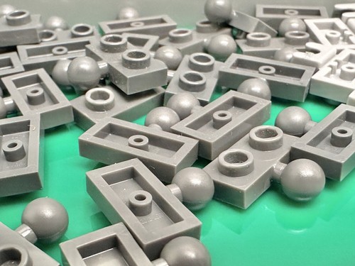 LEGO Plate 1 x 2 Ball Joint Socket 14704, 14417 From Colosseum 10276, 5 Pairs - Picture 8 of 8