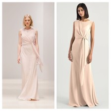 NEW $285 Jenny Yoo Paltrow Soft Blush Bridesmaid Dress Formal Gown Size 8