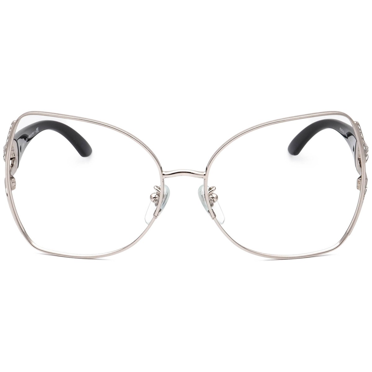 Bvlgari Sunglasses Frame Only 6049-B 102/8G Silver/Black w