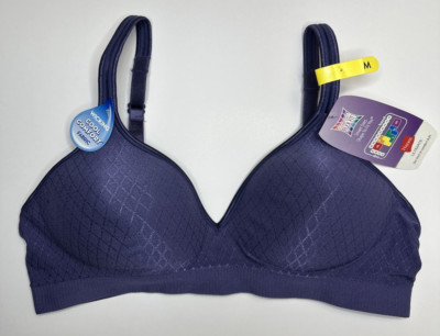 Hanes Ultimate Womens Perfect Coverage ComfortFlex Fit Wire Free DHHU08 M Purple