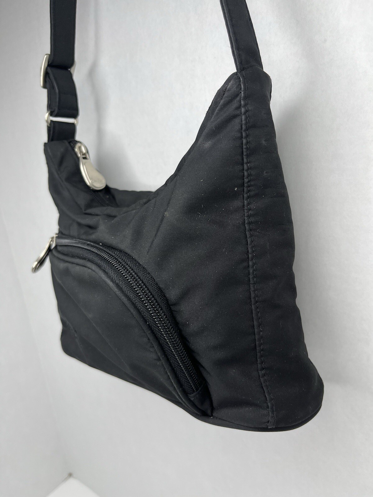 Ameri Nylon Healthy Mini Shoulder Bag Solid Black… - image 23