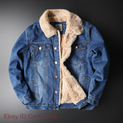 ジャケット・アウター Washed denim fur outer andwang.shop s-l400.jpg