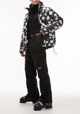 NEW Topman Sno Waterproof Straight Leg Ski Pants - Black - Medium