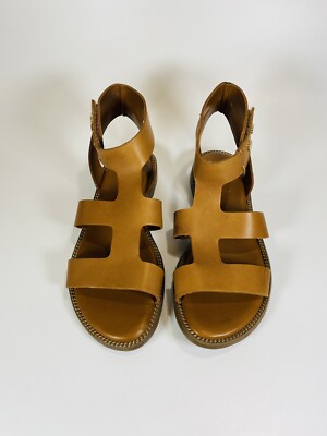 Franco Sarto Genevia T-Strap Sandal Brown Size