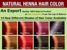 Colorant capillaire au henné en poudre végétalien unisexe BIO naturel pur pro...