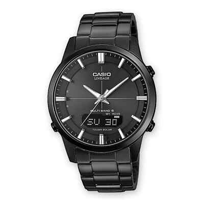 CASIO Uhr Edelstahl Solar Funkuhr Multi Band 6 mit Saphirglas LCW-M170DB-1AER