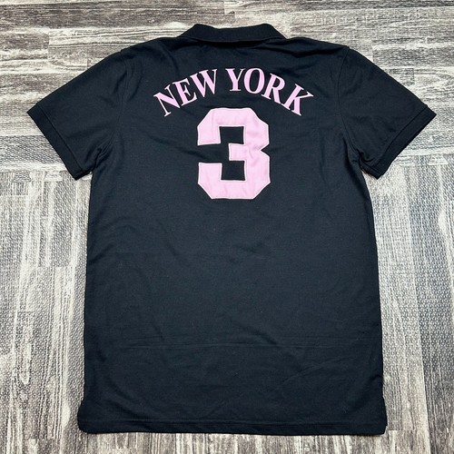 Robin Ruth Hemd Herren Gr. L schwarz New York Rugby Polo Golf Freizeit Classic Fit - Bild 4 von 9