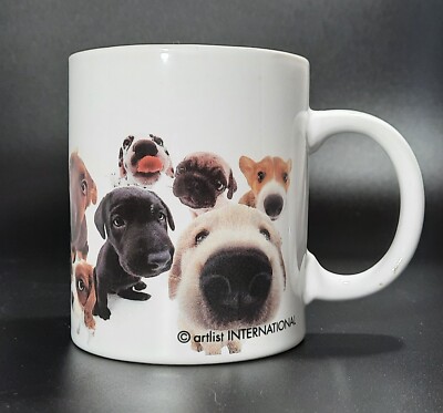 Artist Collection The Dog Multi Dog Puppy Ceramic Mug Pug Corgi Labrador More