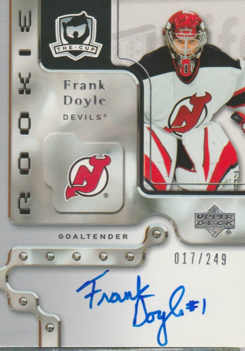 Frank Doyle 2007 UD The Cup rookie RC autograph auto card 102 /249