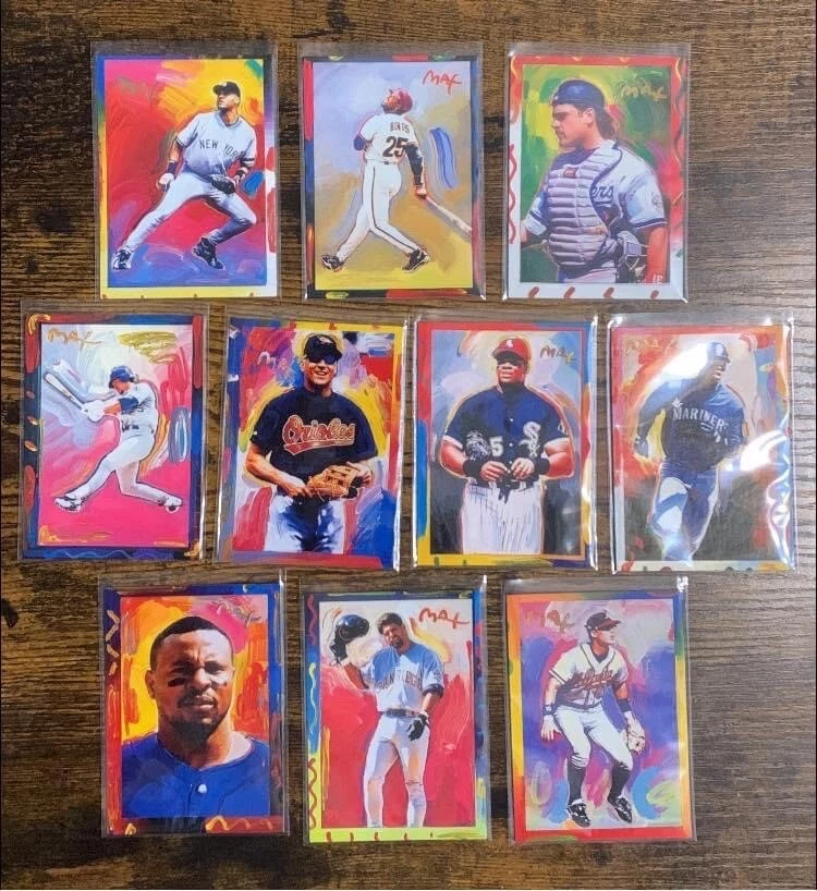 1997 Topps Gallery Peter Max Set Bonds Griffey McGwire Ripken Piazza