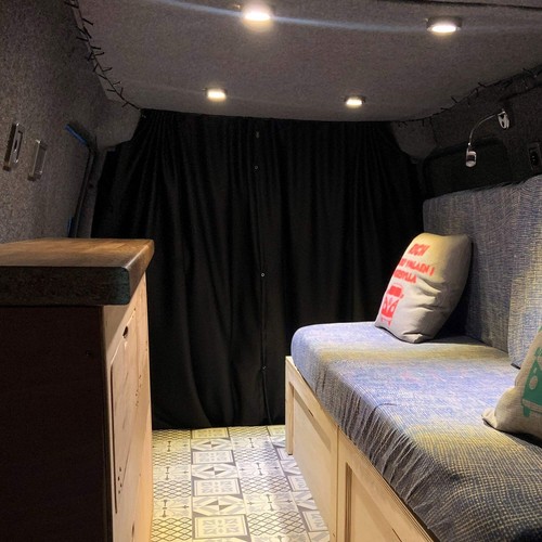 For Ford Transit Custom Cab Divider Curtain Kit with Rail Premium Quality - Van- - Picture 19 of 23