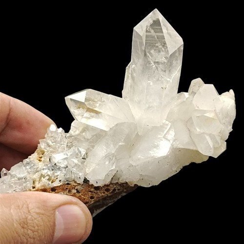 Pyrite Quartz crystal cluster - reiki healing crystal stones Home Decor Crystal - Picture 2 of 4