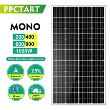PFCTART Solar Panel 200 Watts Mono Generates 1.6KWH/Day for RV Shed Camper Boat