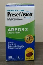 PreserVision Eye Vitamin and Mineral Supplement Areds 2 Formula 60 CT "Exp 5/26"