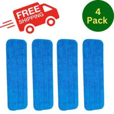 Microfiber Mop Replacement Head for Wet & Dry Mop Pads (4 ct)