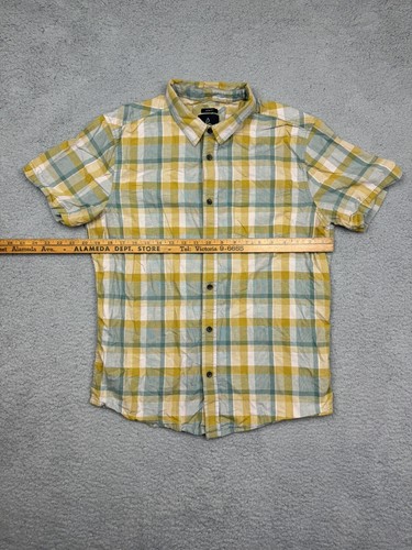 Prada boys shirt medium slim fit short sleeve plaid collar yellow - Picture 21 of 24