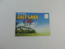 Vintage SALT LAKE CITY UTAH Postcard Album BOOK With Mini Cards