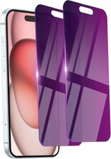 2 Pack Privacy Screen Protector for Iphone 15 Tempered Glass 6.1Inch Private