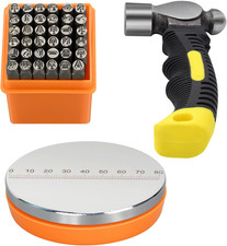 Metal Stamping Kit, Jewelry Making Stamping Tools with 37Pcs 3Mm 1/8" Number an