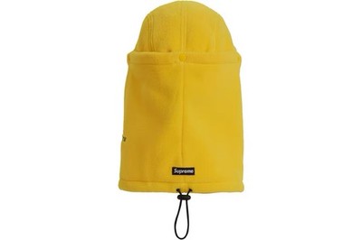 Supreme Facemask Polartec Camp Cap In Yellow Fleece FW19 Scarf