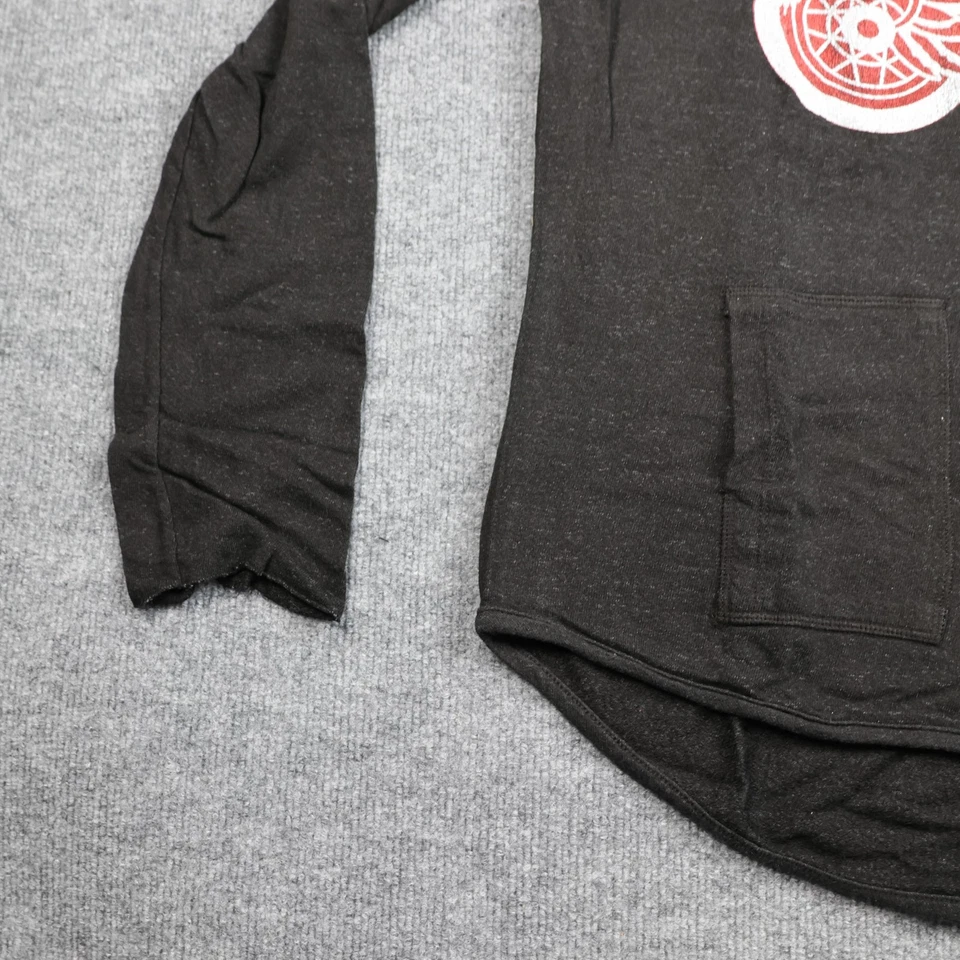 Detroit Red Wings Sudadera con Capucha Mujer Mediana Negra NHL Hockey Cremallera Completa Chaqueta Foto 2 de 4