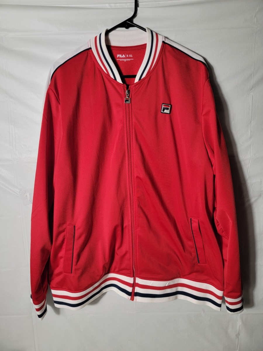 FILA　トラックジャケット　ビンテージ　セッタンタ　US　S Fila Vintage Settanta Track Jacket In Red w/white & Navy Blue