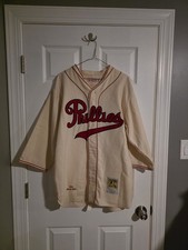 Authentic Chuck Klein Mitchell & Ness 1936 Philadelphia Phillies Jersey Sz 44 L