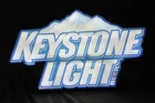 Vintage Coors Keystone Light Beer LED Sign 24x14 - NICE,  USA