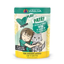 Wet Cat Food 3oz Pouch Pack of 12 Chicken Turkey Grain Free High Protein