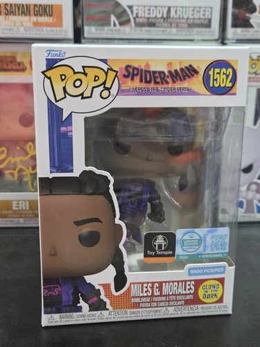 Funko Pop! Marvel Miles G. Morales #1562 Glow Toy Temple Exclusive 9500 Pieces