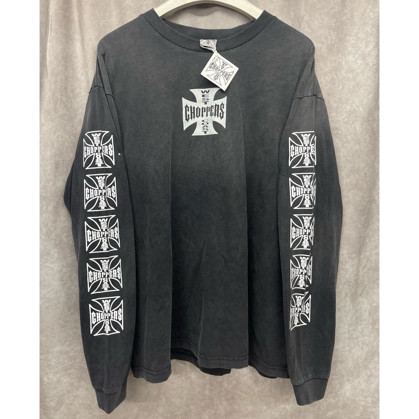 NWT VINTAGE WEST COAST CHOPPERS JESSE JAMES LONG SLEEVE CROS