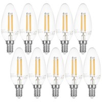 10 X Led Filament Leuchtmittel Kerze 4W = 40W E14 Klar Warmweiß 2700K Dimmbar