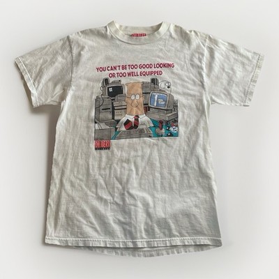 MAGA idiot Scott Adams vintage Dilbert 'Can't Be Too Good Looking' Tee Large