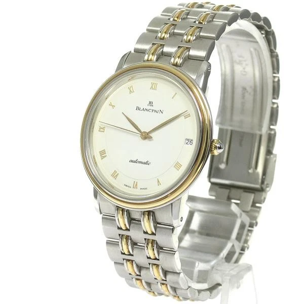 Blancpain — Blancpain Villeret Ultraplate 1151-1318 34mm SS White Dial Date Watch #C4291