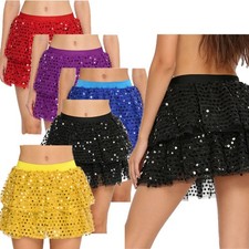 Womens Miniskirt Clubbing Tutu Skirt Performance Skirts Party-going Tiered Hem