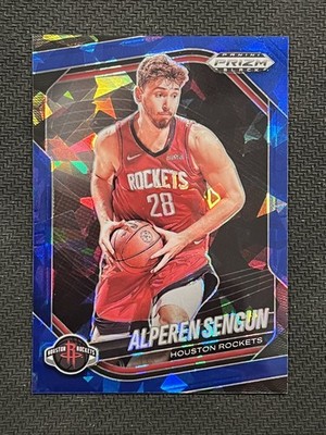 2024-25 Panini Prizm Black Alperen Sengun #104 Blue Ice Prizm /125