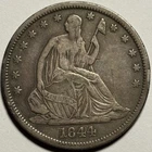 1844-O Seated Liberty Half Dollar — Circulated, Original Surfaces 🔥